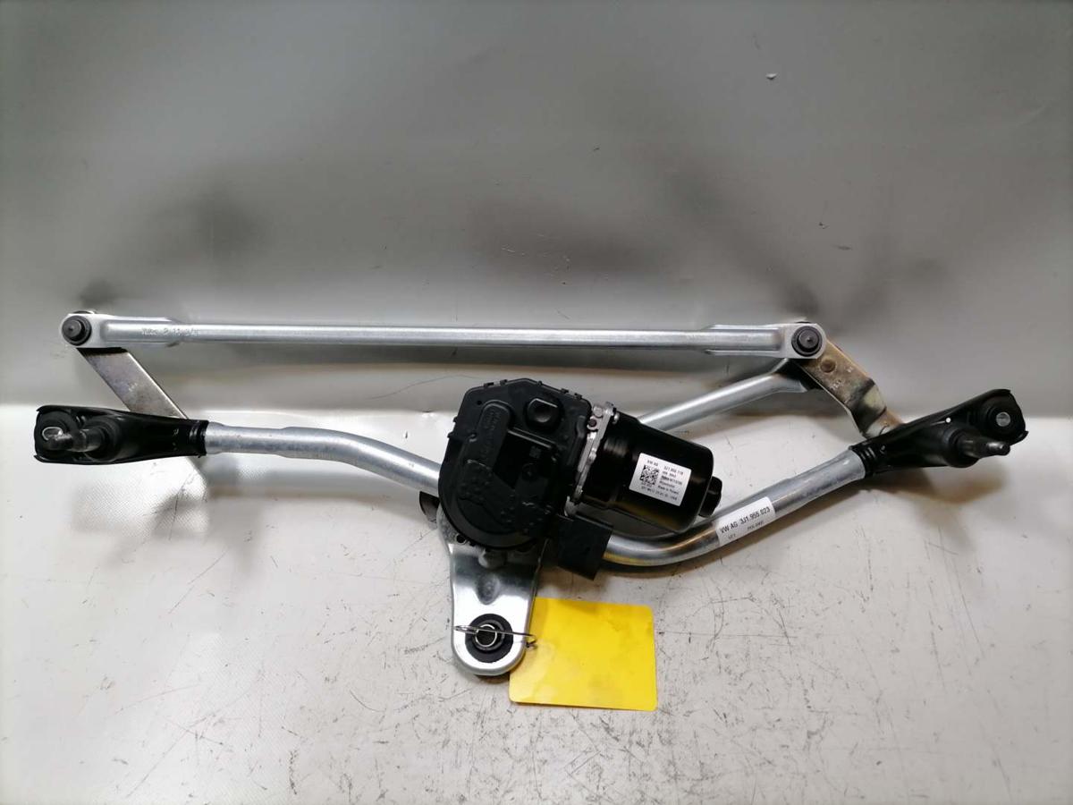 VW Passat B9 original Wischermotor mit Wischergest&auml;nge vorn